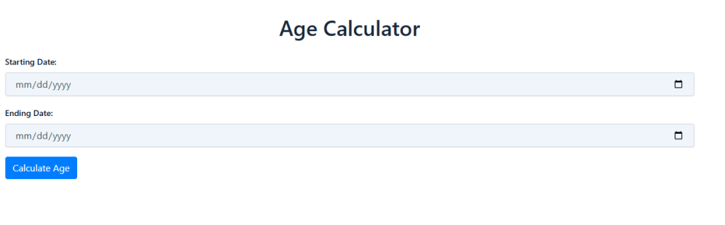 Age Calculator