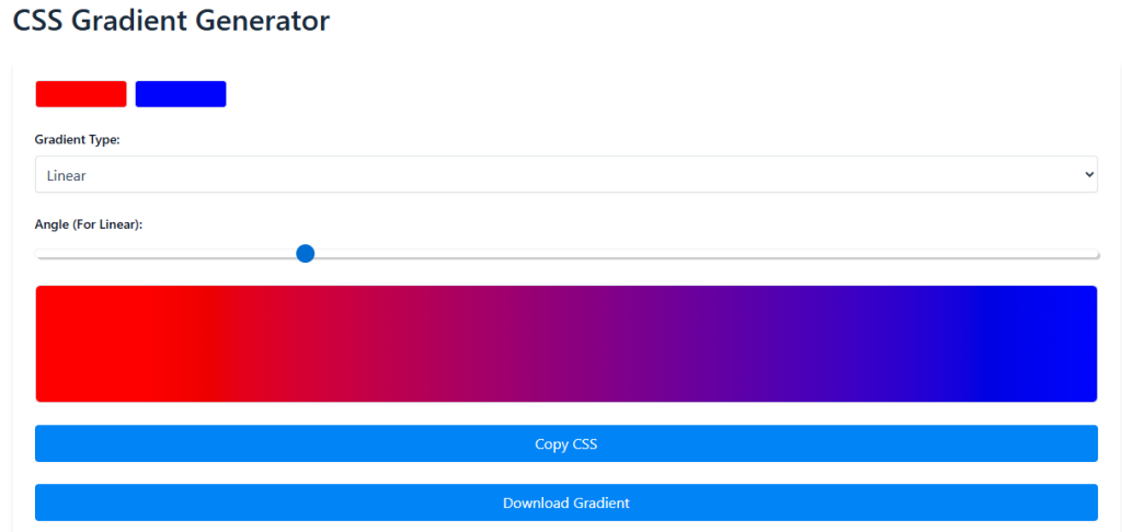 CSS Gradient Generator